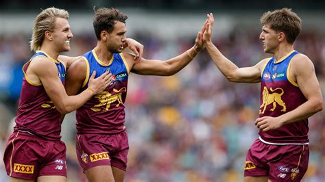 Brisbane Lions come from behind to beat Melbourne by five .
